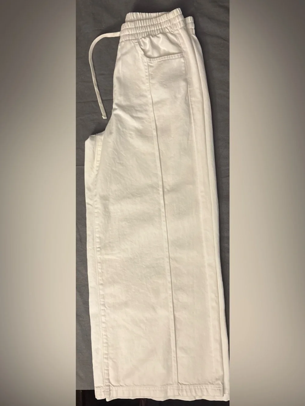 Universal Thread Cream Wide-Leg Drawstring Pants - Picture 4 of 4